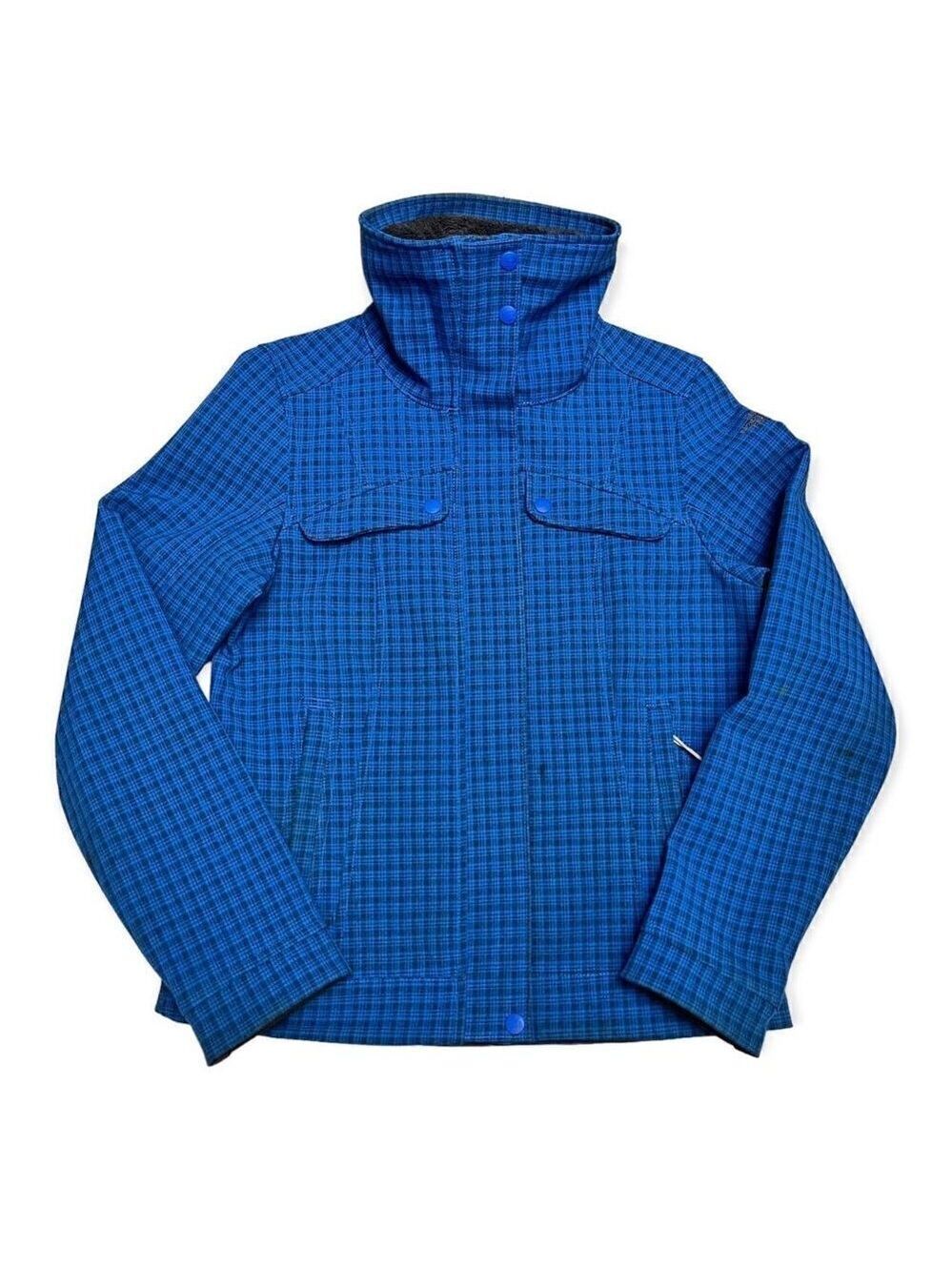 The North Face Waterproof Soft Shell Plaid Ski Rain Jacket - Womens Medium